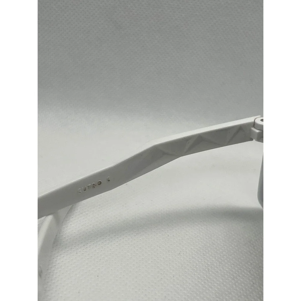 Oakley Sutro S White Iridescent Lens Sunglasses Sport Cycling Kids Custom